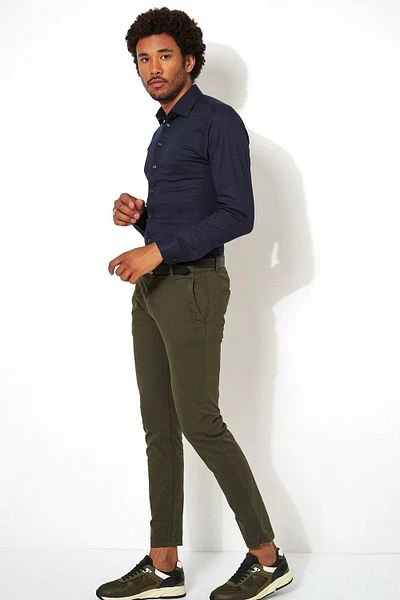 Desoto Overhemd Kent Grafische Print Donkerblauw 7 Desoto Overhemd Kent Grafische Print Donkerblauw - Afbeelding 5