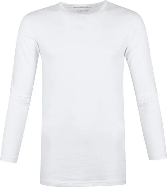Garage Basic Longsleeve T-Shirt Stretch Wit 6 Garage Basic Longsleeve T-Shirt Stretch Wit - Afbeelding 4