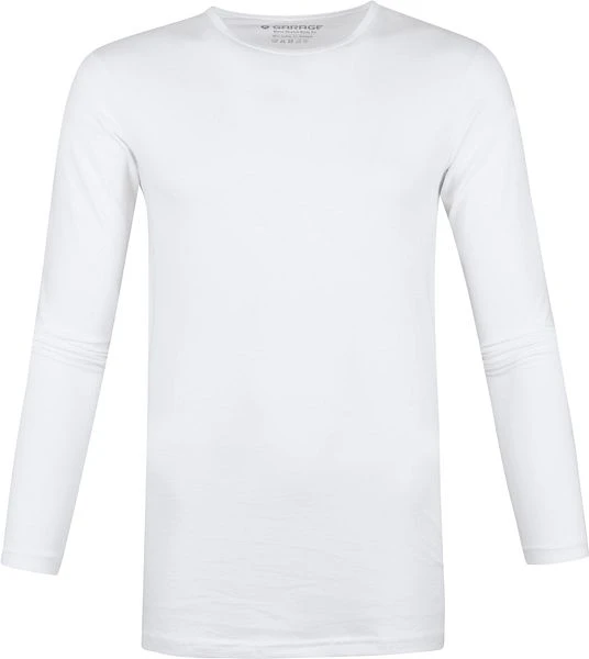 Garage Basic Longsleeve T-Shirt Stretch Wit 3 Garage Basic Longsleeve T-Shirt Stretch Wit