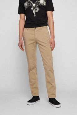 Hugo Boss Chino Schino Slim Beige -Kleding Kortingswinkel 71959 5