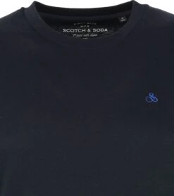 Scotch And Soda Scotch & Soda T-Shirt Jersey Donkerblauw -Kleding Kortingswinkel 71976 2