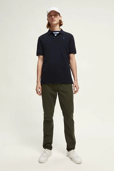Scotch And Soda Chino Stuart Donkergroen 5 Scotch And Soda Chino Stuart Donkergroen - Afbeelding 3