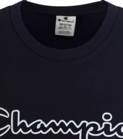 Champion Sweater Script Donkerblauw Logo -Kleding Kortingswinkel 72065 8