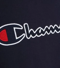Champion Sweater Script Donkerblauw Logo -Kleding Kortingswinkel 72065 9