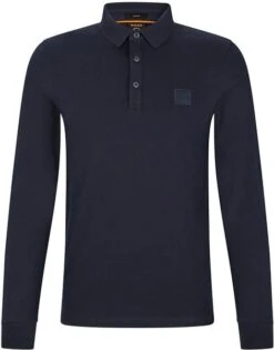 Hugo Boss LS Polo Passerby Navy -Kleding Kortingswinkel 72072 5 1