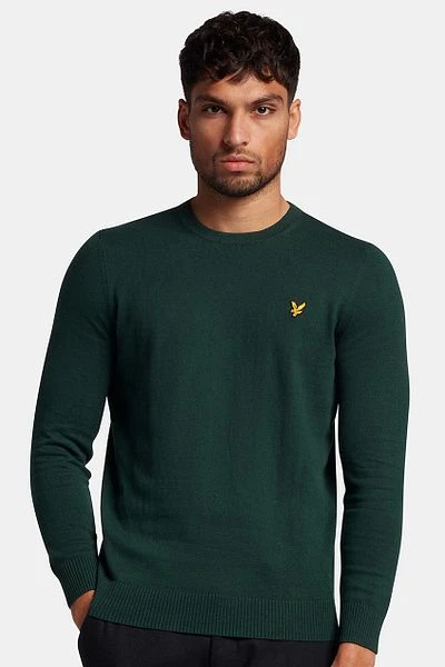 Lyle & Scott Trui Donkergroen 4 Lyle & Scott Trui Donkergroen - Afbeelding 2