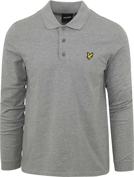Lyle And Scott Longsleeve Polo Grijs 3 Lyle And Scott Longsleeve Polo Grijs