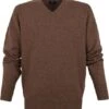 William Lockie V-Hals Lamswol Bruin -Kleding Kortingswinkel 72151 1