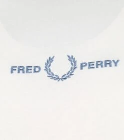 Fred Perry T-Shirt M2706 Wit -Kleding Kortingswinkel 72214 3