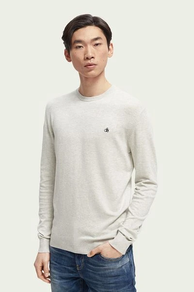 Scotch And Soda Pullover Bone Wit Melange 4 Scotch And Soda Pullover Bone Wit Melange - Afbeelding 2