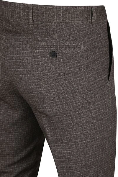 Suitable Pantalon Jersey Ruit Bruin 6 Suitable Pantalon Jersey Ruit Bruin - Afbeelding 4