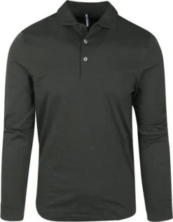 Profuomo Groene Longsleeve Polo 12 Profuomo Groene Longsleeve Polo -Kleding Kortingswinkel 72557 1 1