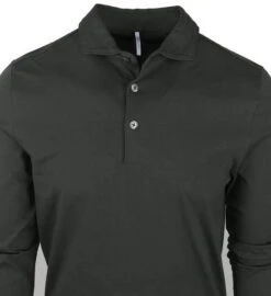 Profuomo Groene Longsleeve Polo 13 Profuomo Groene Longsleeve Polo -Kleding Kortingswinkel 72557 2 1