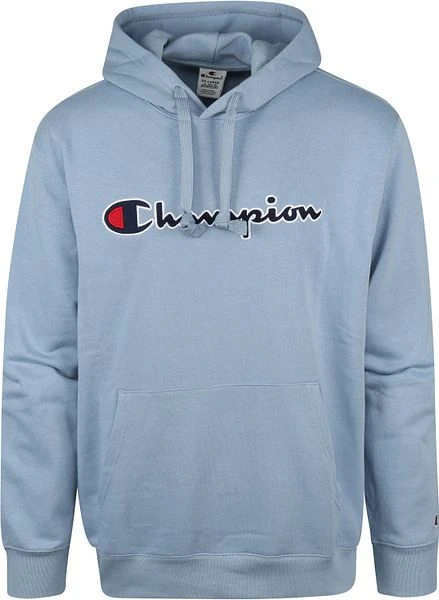 Champion Hoodie Logo Blauw