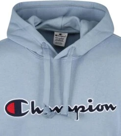 Champion Hoodie Logo Blauw 11 Champion Hoodie Logo Blauw -Kleding Kortingswinkel 72689 2