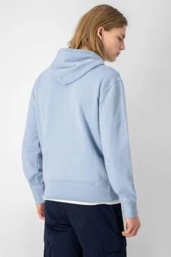 Champion Hoodie Logo Blauw 10 Champion Hoodie Logo Blauw -Kleding Kortingswinkel 72689 5