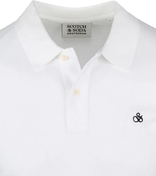 Scotch And Soda Pique Polo Wit 6 Scotch And Soda Pique Polo Wit - Afbeelding 4