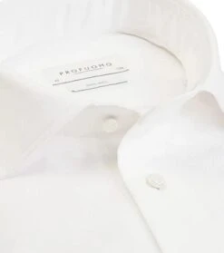 Profuomo Shirt Cutaway Dubbel Manchet Wit -Kleding Kortingswinkel 7274 15 1