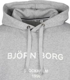 Bjorn Borg Hoodie Grijs Logo 11 Bjorn Borg Hoodie Grijs Logo -Kleding Kortingswinkel 72840 2