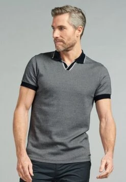 Dstrezzed Polo Gaze Melange Donkerblauw -Kleding Kortingswinkel 72998 5
