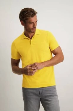 State Of Art Pique Polo Geel -Kleding Kortingswinkel 73001 5