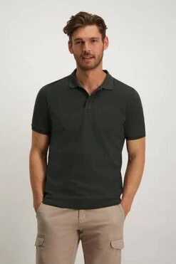 State Of Art Pique Polo Donkerbruin -Kleding Kortingswinkel 73012 5