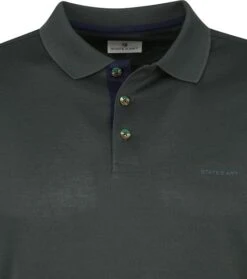 State Of Art Mercerized Pique Polo Donkergroen -Kleding Kortingswinkel 73202 2