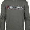 Champion Sweater Script Logo Donkergroen -Kleding Kortingswinkel 73226 1