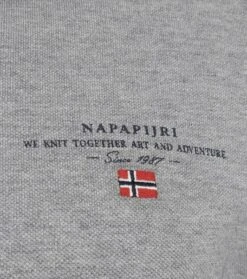 Napapijri Elbas Polo Grijs -Kleding Kortingswinkel 73407 3