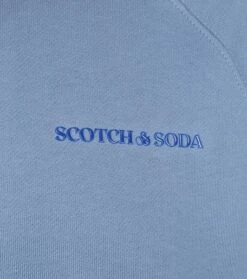 Scotch And Soda Sweater Logo Blauw -Kleding Kortingswinkel 73446 3