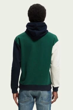 Scotch And Soda Logo Hoodie Groen Multicolour -Kleding Kortingswinkel 73447 5
