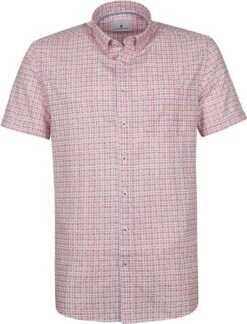 State Of Art Shortsleeve Overhemd Rood Geruit