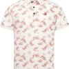 Vanguard Polo Pique Print Wit