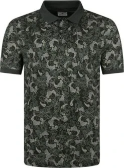 State Of Art Polo Donkergroen Botanische Print -Kleding Kortingswinkel 73632 5 1