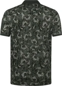 State Of Art Polo Donkergroen Botanische Print -Kleding Kortingswinkel 73632 8