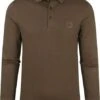 Hugo Boss LS Passerby Polo Donkergroen
