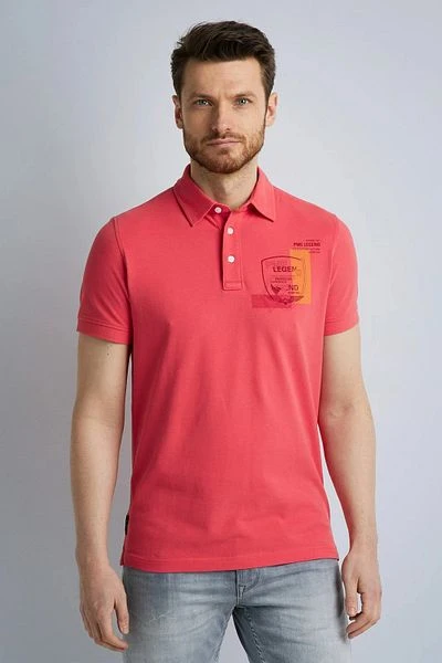 PME Legend Pique Polo Logo Roze 4 PME Legend Pique Polo Logo Roze - Afbeelding 2