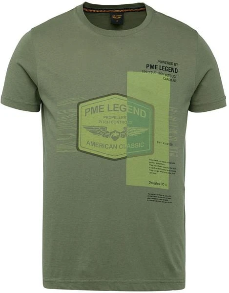 PME Legend Jersey T-Shirt Groen Logo 7 PME Legend Jersey T-Shirt Groen Logo - Afbeelding 5