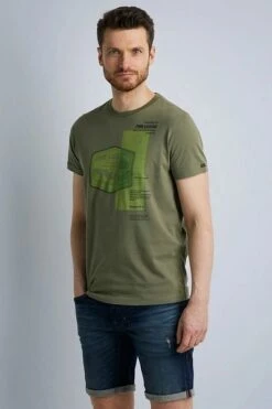 PME Legend Jersey T-Shirt Groen Logo 13 PME Legend Jersey T-Shirt Groen Logo -Kleding Kortingswinkel 73732 4 1