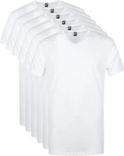 Alan Red Vermont T-Shirt V-Hals Wit 5 Pack -Kleding Kortingswinkel 73746 4