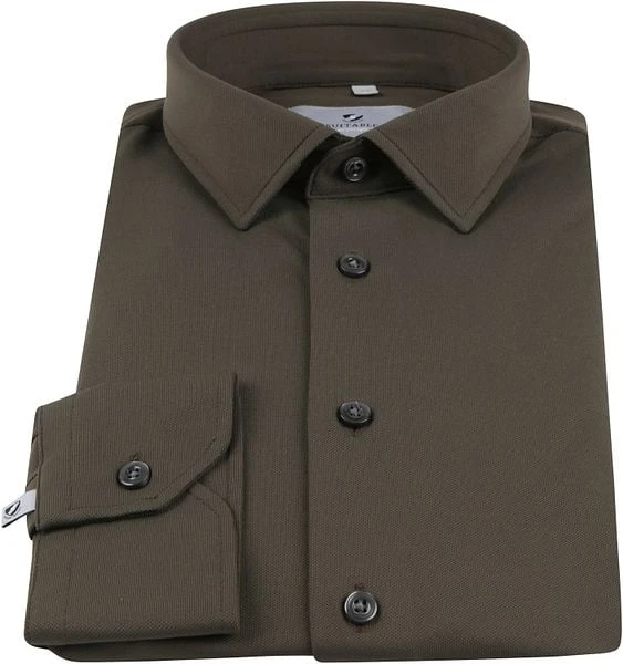 Suitable Overhemd Tech Stretch Donkergroen 8 Suitable Overhemd Tech Stretch Donkergroen - Afbeelding 6