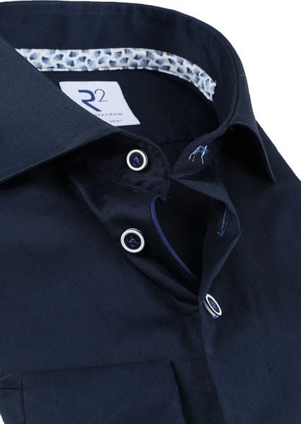 R2 Overhemd Extra Lange Mouwen Donkerblauw 7 R2 Overhemd Extra Lange Mouwen Donkerblauw - Afbeelding 5