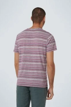 No-Excess No Excess T-Shirt Strepen Rood -Kleding Kortingswinkel 73918 5