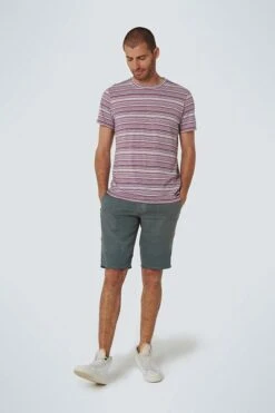 No-Excess No Excess T-Shirt Strepen Rood -Kleding Kortingswinkel 73918 6