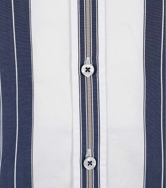 State Of Art Shortsleeve Overhemd Blauw Gestreept 7 State Of Art Shortsleeve Overhemd Blauw Gestreept - Afbeelding 5