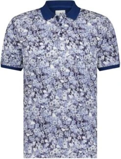 State Of Art Polo Pique Bloemenprint Donkerblauw -Kleding Kortingswinkel 73996 1 1