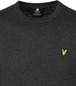 Lyle & Scott Trui Mix Wol Donkergrijs -Kleding Kortingswinkel 74180 3