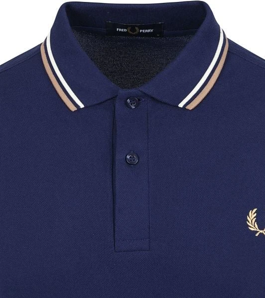 Fred Perry Polo Twin Tipped M3600 Navy 8 Fred Perry Polo Twin Tipped M3600 Navy - Afbeelding 6