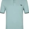 Fred Perry Polo Twin Tipped M3600 Zilverblauw -Kleding Kortingswinkel 74196 2