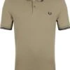 Fred Perry Polo Twin Tipped M3600 Lichtbruin